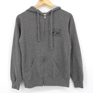 Justin Timberlake 20/20 Experience World Tour 2014 Hoodie Sweatshirt Gray Size M